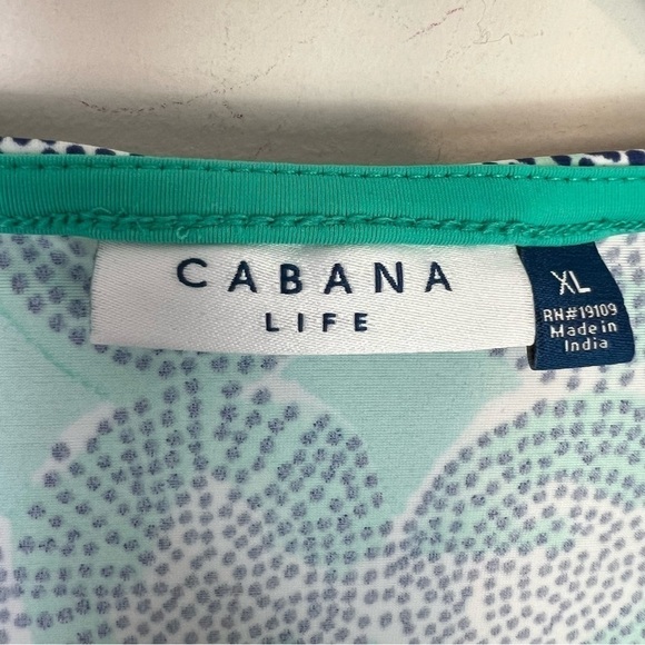 Cabana Life dress womens XL Beach Blue Stretchy Summer Knee Length Tie String - Picture 5 of 11